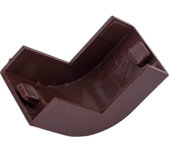 Внешний угол EKF 20х10мм, 4 шт, Plast, PROxima, под темное дерево obd-20-10x4 1