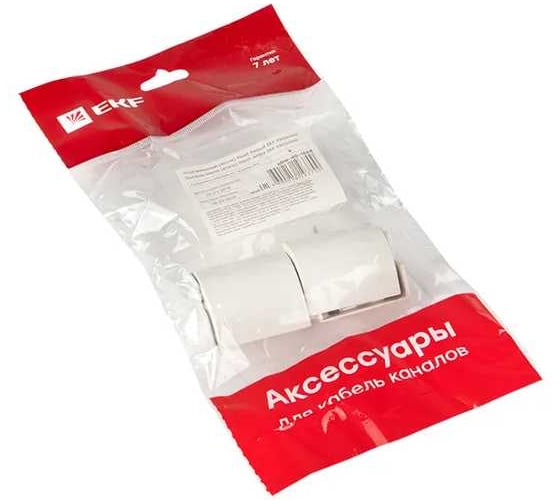 Внешний угол EKF 40х16мм, 4 шт, Plast, PROxima, Белый obw-40-16x4
