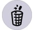 Табличка Контур Лайн Место для мусора, d-95 мм 23DS1227 1
