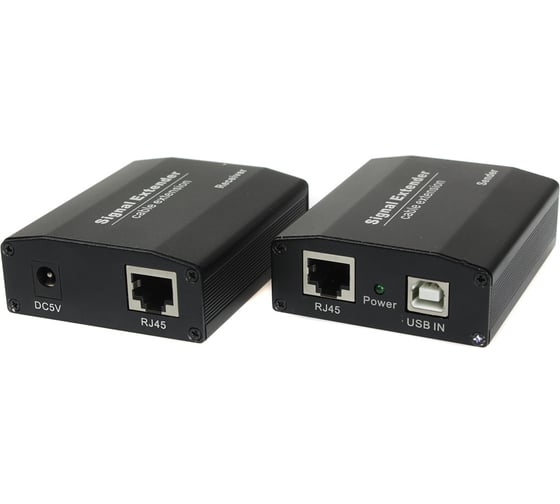 Удлинитель интерфейса USB 2.0 OSNOVO TA-U15+RA-U45 по кабелю витой пары (CAT5e/6) до 50м. sct1410