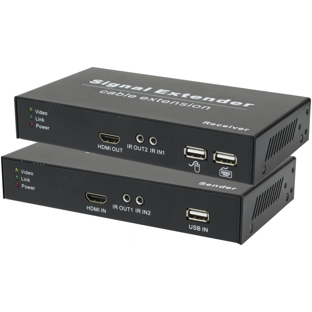 Комплект для передачи OSNOVO TA-HiKM+RA-HiKM HDMI, USB и ИК управления ...