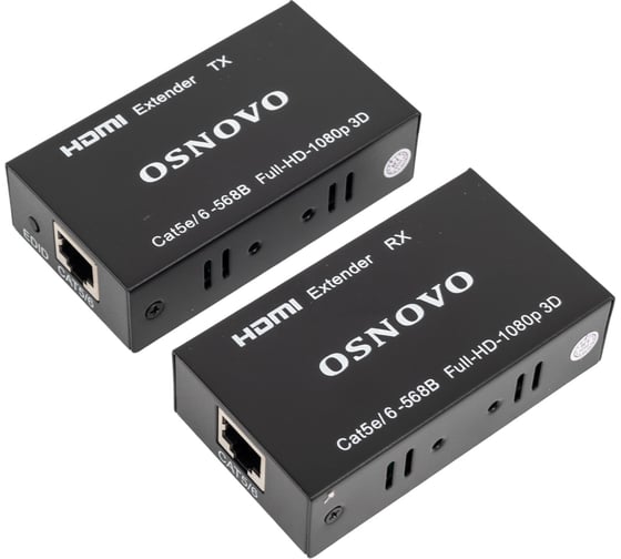 Комплект для передачи OSNOVO TA-Hi/1+RA-Hi/1 HDMI по одному кабелю витой пары CAT5e/6 до 50м. sct1480 1