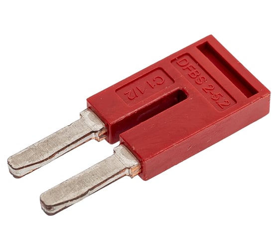 Перемычка Degson 2 полюса, красная, упак. 10шт. DFBS2-5.2-16-00Z(H) 1