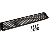 Вентиляционная фальш-панель LANMASTER 19" 2U, черная LAN-DC-VNP-2U
