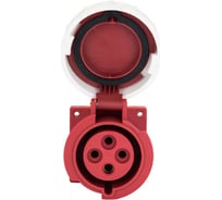 Стационарная внутренняя розетка EKF PROxima 3142, 3Р+РЕ, 16А, 380В, IP67 ps-3142-16-380