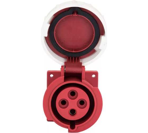Стационарная внутренняя розетка EKF PROxima 3142, 3Р+РЕ, 16А, 380В, IP67 ps-3142-16-380
