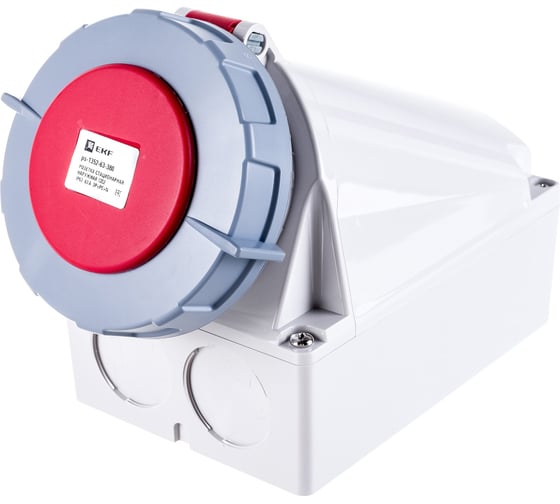 Стационарная наружная розетка EKF 1352 3Р РЕ N 63А 380В IP67 PROxima ps-1352-63-380