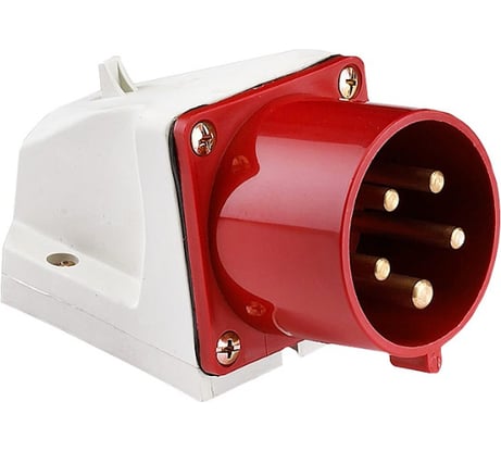 Вилка стационарная EKF 525 3Р+РЕ+N 32А 380В IP44 ps-525-32-380