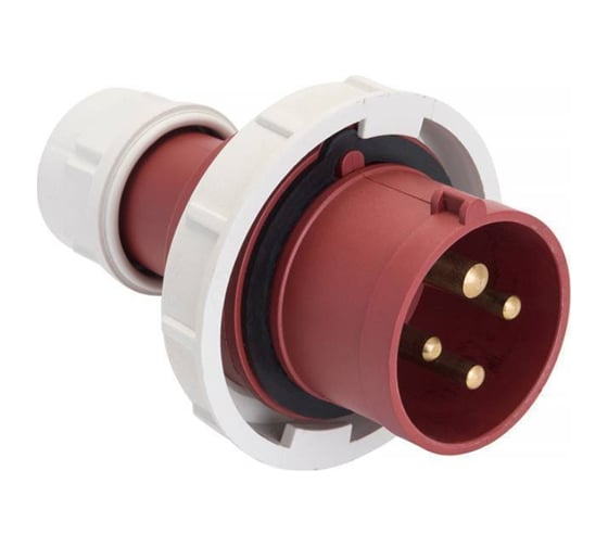 Переносная вилка EKF PROxima 0142, 3Р+РЕ, 16А, 380В, IP67 ps-0142-16-380 1