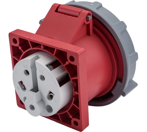 Стационарная внутренняя розетка EKF PROxima 3252, 3Р+РЕ+N, 32А, 380В, IP67 ps-3252-32-380