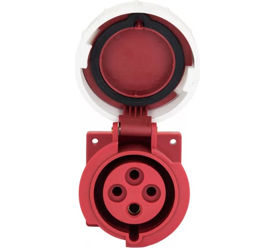 Стационарная внутренняя розетка EKF PROxima 3242, 3Р+РЕ, 32А, 380В, IP67 ps-3242-32-380
