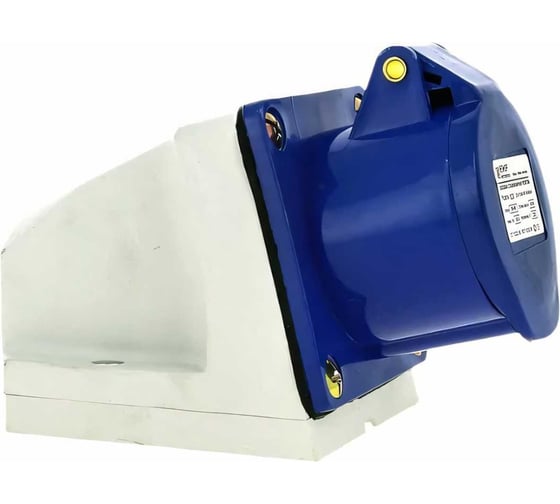 Стационарная наружная розетка EKF PROxima 123, 2Р+РЕ, 32А, 220В, IP44 ps-123-32-220