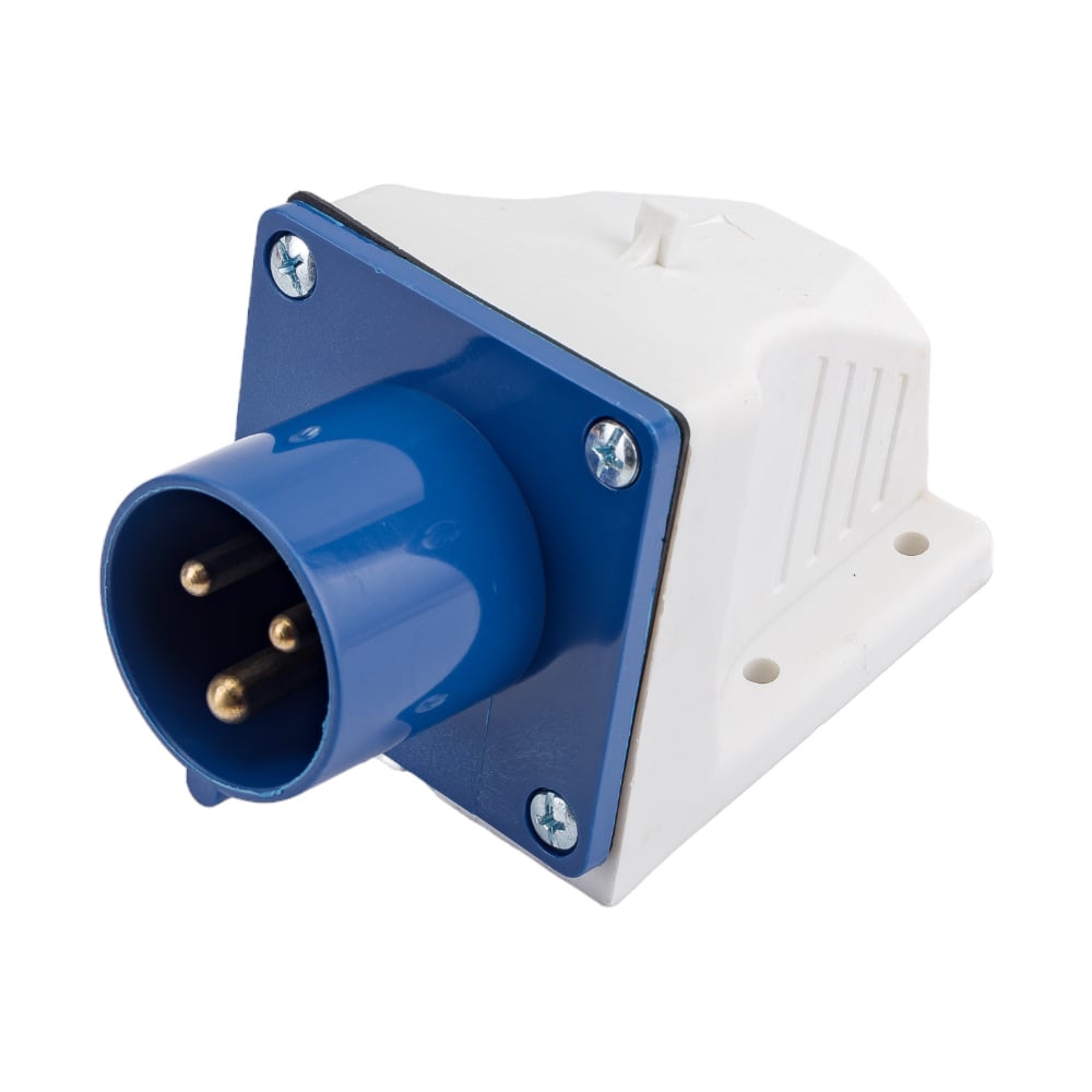 Стационарная вилка EKF PROxima 513, 2Р+РЕ, 16А, 220В, IP44 ps-513-16 ...