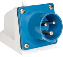 Вилка стационарная EKF 513 2Р+РЕ 16А 220В IP44 ps-513-16-220