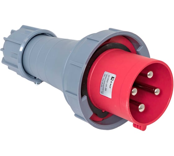Переносная вилка EKF 0442 3Р РЕ 125А 380В IP67 PROxima ps-0442-125-380 1