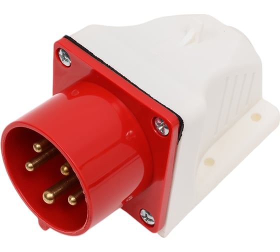 Стационарная вилка PROxima 515, 3Р+РЕ+N, 16А, 380В, IP44 ps-515-16-380