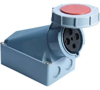 Стационарная наружная розетка EKF PROxima 1342, 3Р+РЕ, 63А, 380В, IP67 ps-1342-63-380