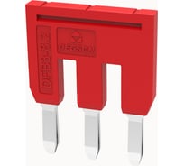 Перемычка Degson для клемм ds, втычная, 3 полюсов, красная, упак. 10шт. DFB3-6.2-16-00Z(H)