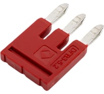 Перемычка Degson для клемм ds, втычная, 3 полюса, красная, упак. 10шт. DFB3-5.2-16-00Z(H)