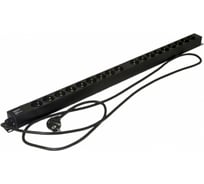Блок розеток Hyperline SHE-18SH-2.5EU 18 розеток Schuko, 16 A, 250В, кабель питания 3х1.5мм2 396995