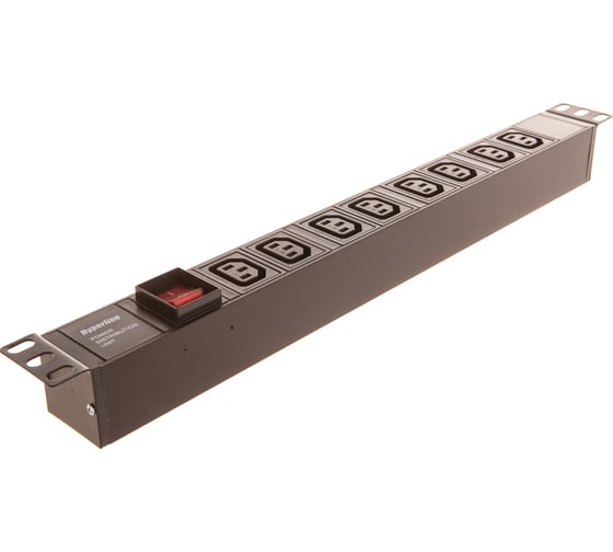 Блок розеток Hyperline SHE19-8IEC-S-IEC для 19 шкафов 426785