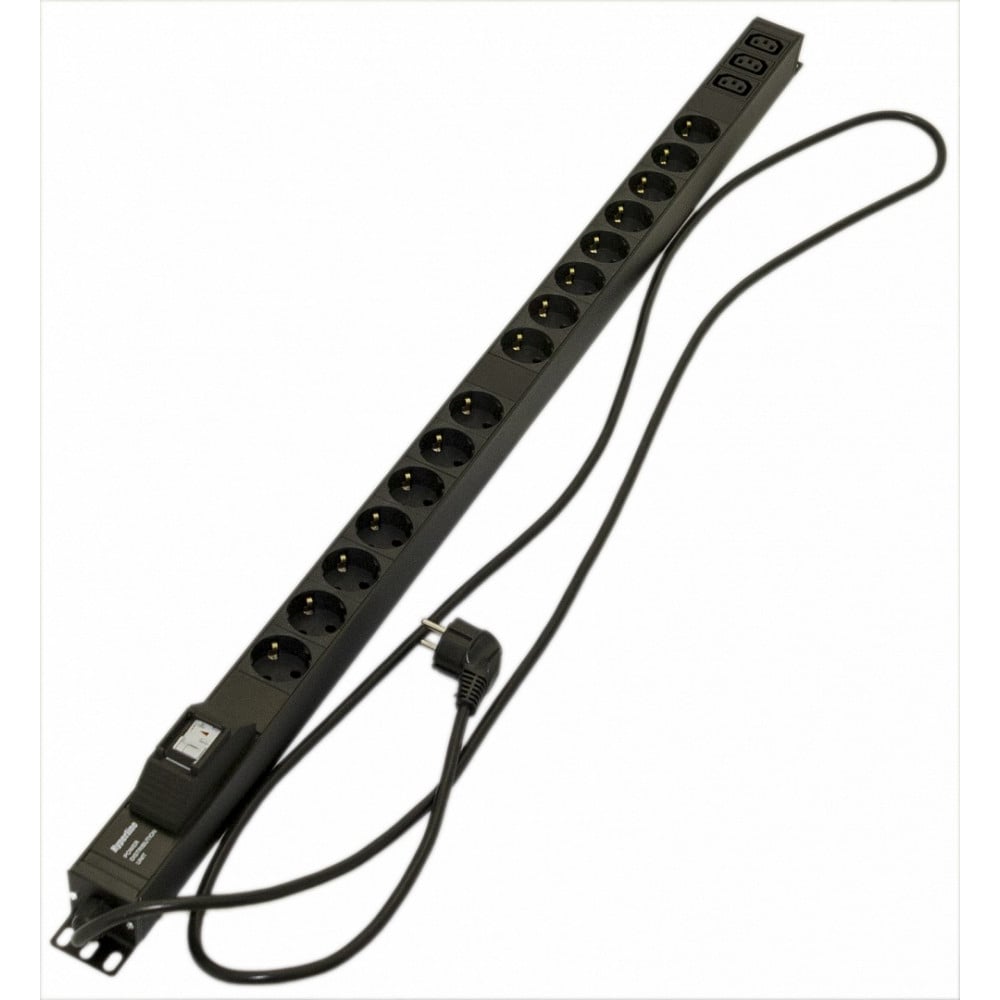 Блок розеток Hyperline SHE-15SH-3IEC-B-2.5EU 396991 - выгодная цена ...