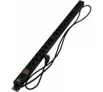 Блок розеток Hyperline SHE-15SH-3IEC-SF-2.5EU 15 розеток 396993