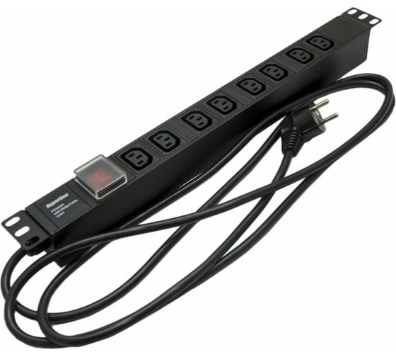 Блок розеток Hyperline SHE19-8IEC-S-2.5EU 426780 1