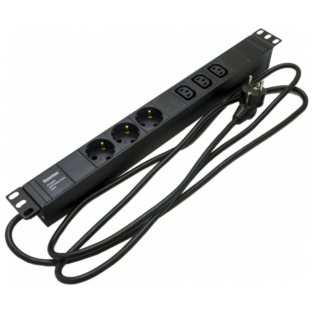 Блок розеток Hyperline SHE19-3SH-3IEC-2.5EU 397016 - выгодная цена ...