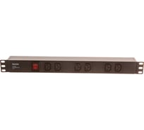 Блок розеток Hyperline SHE19-6IEC-S-IEC для 19 шкафов 426784
