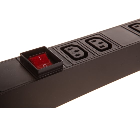 Блок розеток Hyperline SHE19-6IEC-S-IEC для 19 шкафов 426784
