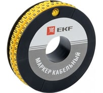 Кабельный маркер EKF 4.0кв.мм, B, 500ед, ЕС-2 plc-KM-4-B