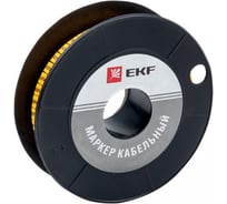 Кабельный маркер EKF 6.0кв.мм, 6, 500ед, ЕС-3 plc-KM-6-6