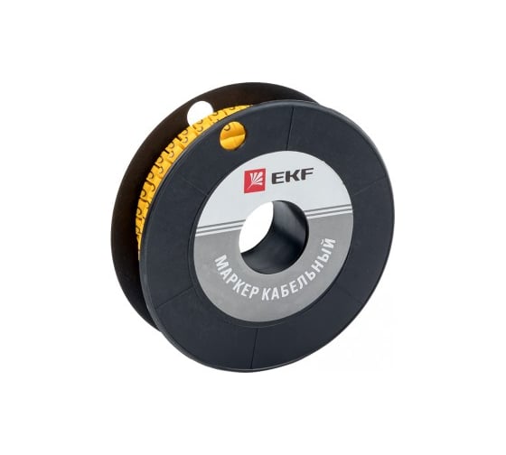 Кабельный маркер EKF 6.0кв.мм, C, 500ед, ЕС-3 plc-KM-6-C 1