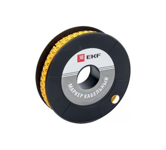 Кабельный маркер EKF 4.0кв.мм, N, 500ед, ЕС-2 plc-KM-4-N 1