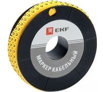 Кабельный маркер EKF 6.0кв.мм, 0, 500 ед, ЕС-3 plc-KM-6-0