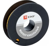 Кабельный маркер EKF 4.0кв.мм, 1, 500ед, ЕС-2 plc-KM-4-1