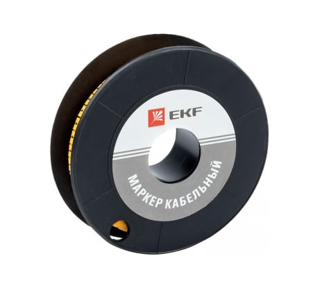 Кабельный маркер EKF 4.0кв.мм, 1, 500ед, ЕС-2 plc-KM-4-1