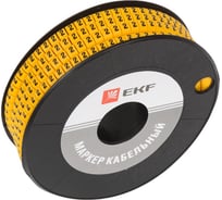 Кабельный маркер EKF 2.5кв.мм, 2, 1000ед, ЕС-1 plc-KM-2.5-2