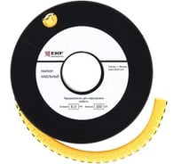 Кабельный маркер EKF 2.5кв.мм, N, 1000ед, ЕС-1 plc-KM-2.5-N