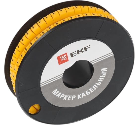 Кабельный маркер EKF 4,0 мм2, 1, 500 шт, ЕС-2, PROxima plc-KM-4-1 1