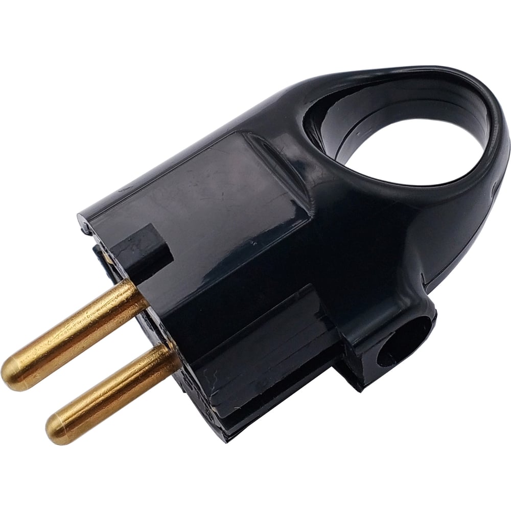 Вилка Bylectrica с ушком с землением 16А В16-336 черный - выгодная цена ...