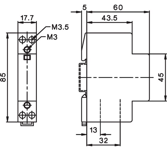 Блок вспомогательных контактов для модульных контакторов BENEDICT RC-R 230 PN40976