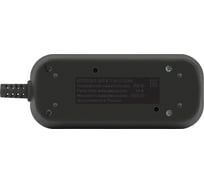Колодка ЭРА kx2eb 2 розетки с зазeмлением, черная Б0061711