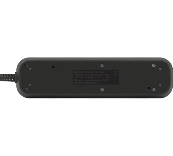 Колодка ЭРА kx4eb 4 розетки с заземлением, черная Б0061730