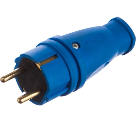 Вилка SVET В 16-001 УХЛ4, каучук, цвет-синий SV0303-0010