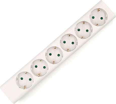 Колодка ООО "ОПТИКОМ ЭЛЕКТРИК" 6 гнезд 16а, с заземлением, без кабеля 1282.0206