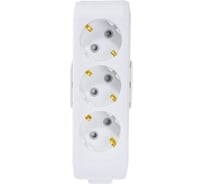 Колодка Panasonic X-TENDIA 3гн с/з белая 54991 WLTB0430-2WH