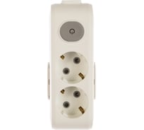Колодка Panasonic X-TENDIA 54996 2гн с/з с выключателем белая WLTA0420-2WH-RES