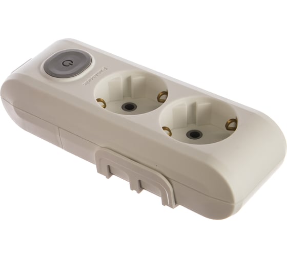 Колодка Panasonic X-TENDIA 54996 2гн с/з с выключателем белая WLTA0420-2WH-RES